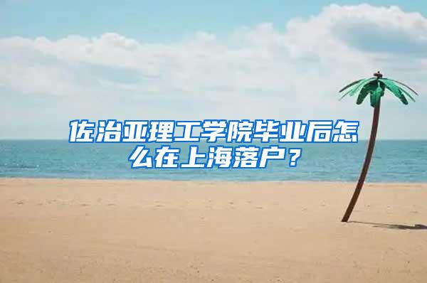 佐治亚理工学院毕业后怎么在上海落户？