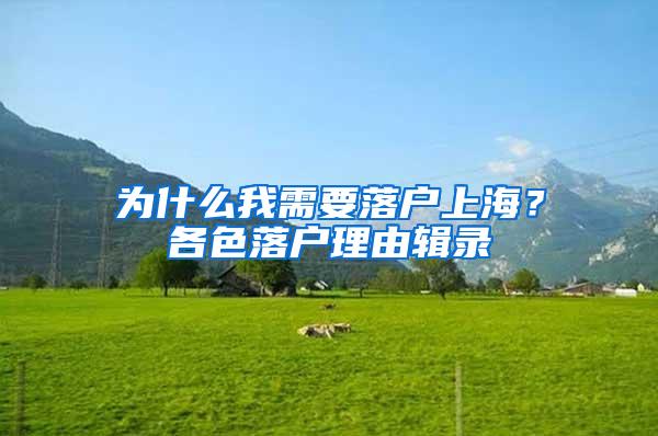 为什么我需要落户上海？各色落户理由辑录