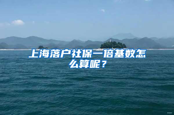 上海落户社保一倍基数怎么算呢？