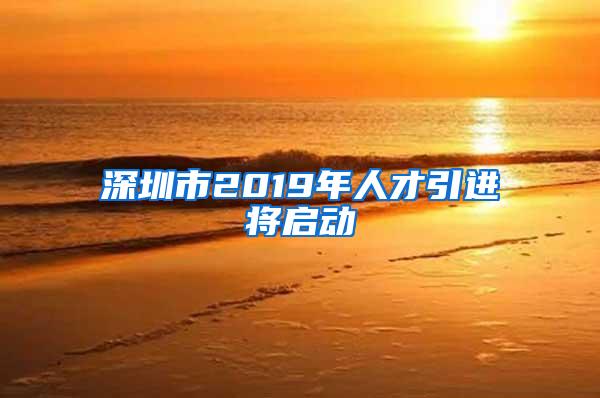 深圳市2019年人才引进将启动