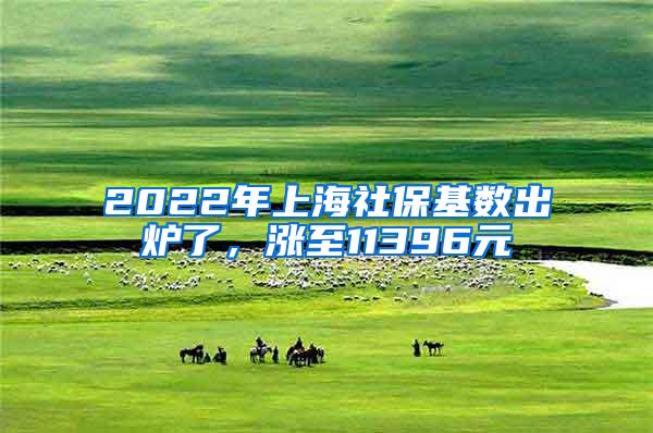 2022年上海社保基数出炉了，涨至11396元