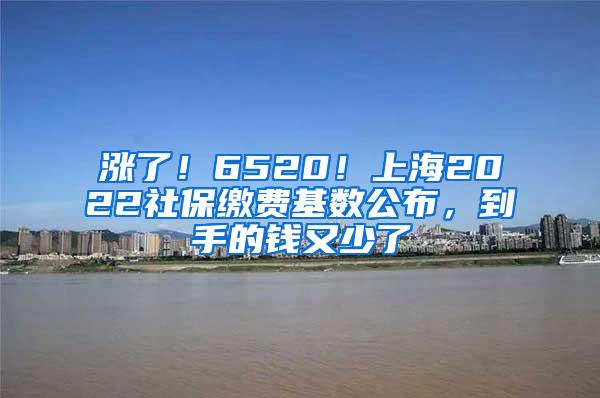 涨了！6520！上海2022社保缴费基数公布，到手的钱又少了