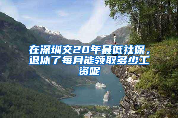 在深圳交20年最低社保，退休了每月能领取多少工资呢