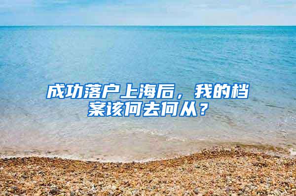 成功落户上海后，我的档案该何去何从？