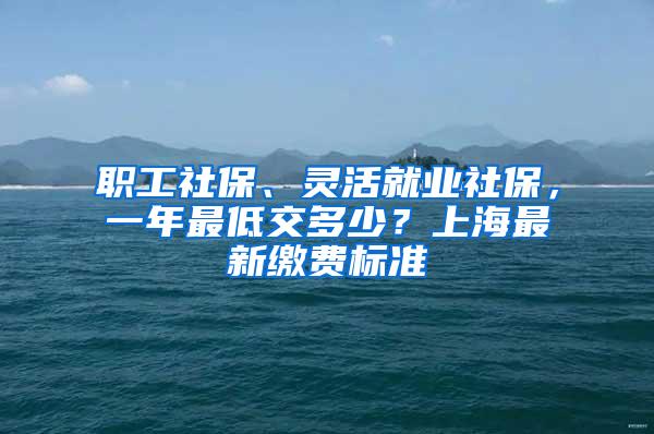 职工社保、灵活就业社保，一年最低交多少？上海最新缴费标准