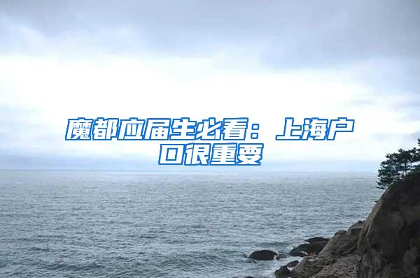 魔都应届生必看：上海户口很重要