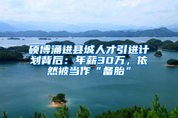 硕博涌进县城人才引进计划背后：年薪30万，依然被当作“备胎”