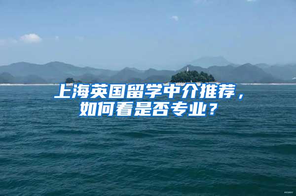 上海英国留学中介推荐，如何看是否专业？