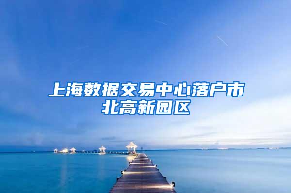 上海数据交易中心落户市北高新园区