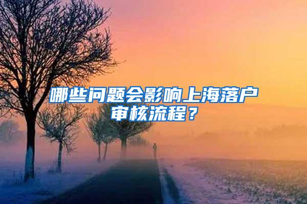 哪些问题会影响上海落户审核流程？