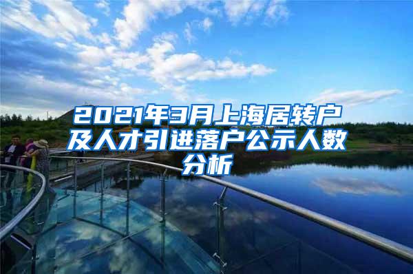 2021年3月上海居转户及人才引进落户公示人数分析