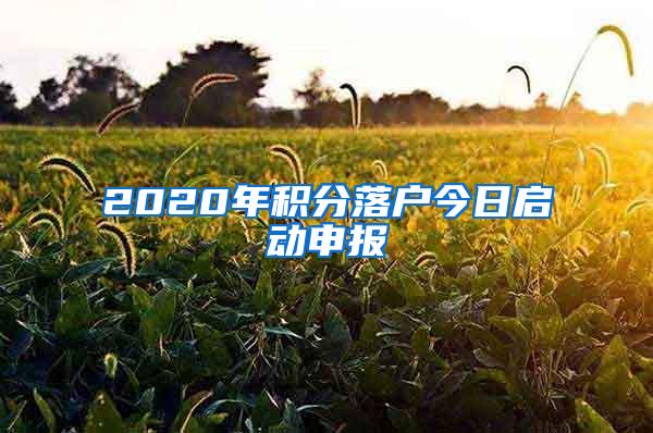 2020年积分落户今日启动申报