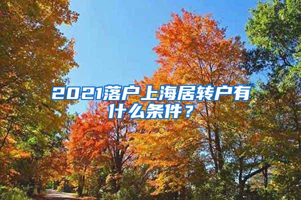 2021落户上海居转户有什么条件？