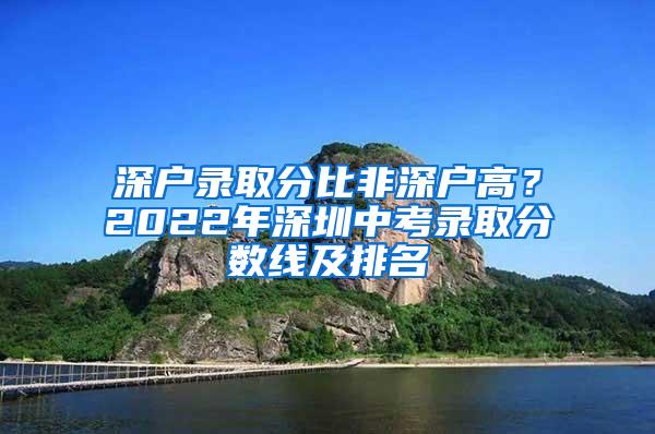 深户录取分比非深户高？2022年深圳中考录取分数线及排名