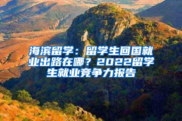 海滨留学：留学生回国就业出路在哪？2022留学生就业竞争力报告