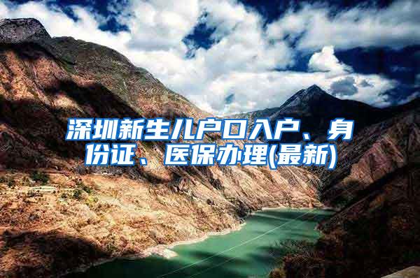 深圳新生儿户口入户、身份证、医保办理(最新)