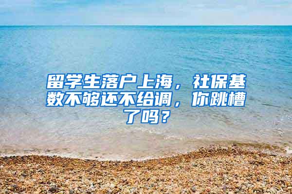 留学生落户上海，社保基数不够还不给调，你跳槽了吗？