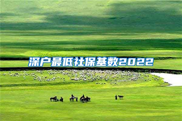 深户最低社保基数2022