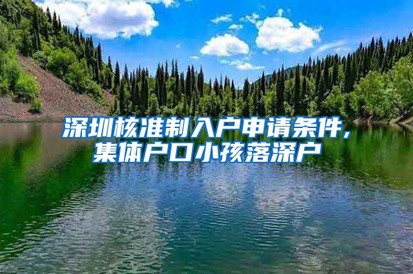 深圳核准制入户申请条件,集体户口小孩落深户