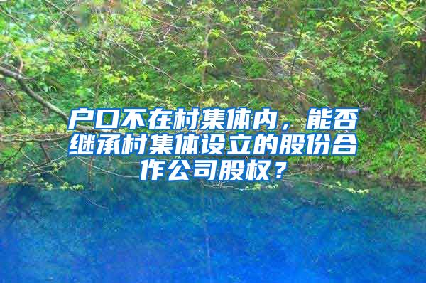 户口不在村集体内，能否继承村集体设立的股份合作公司股权？