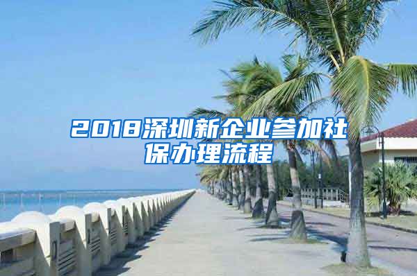 2018深圳新企业参加社保办理流程