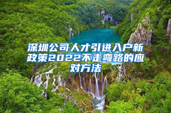 深圳公司人才引进入户新政策2022不走弯路的应对方法