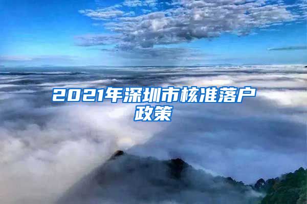 2021年深圳市核准落户政策