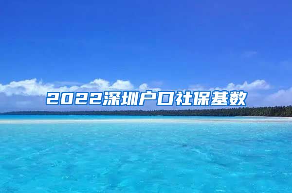 2022深圳户口社保基数