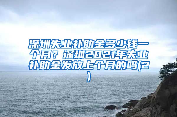 深圳失业补助金多少钱一个月？深圳2021年失业补助金发放上个月的吗(2)