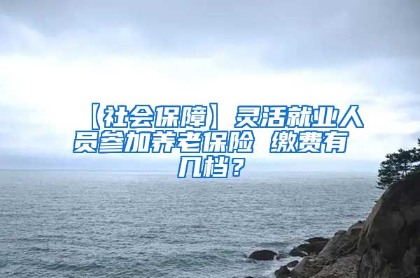 【社会保障】灵活就业人员参加养老保险 缴费有几档？