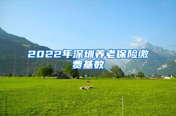 2022年深圳养老保险缴费基数