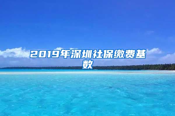 2019年深圳社保缴费基数