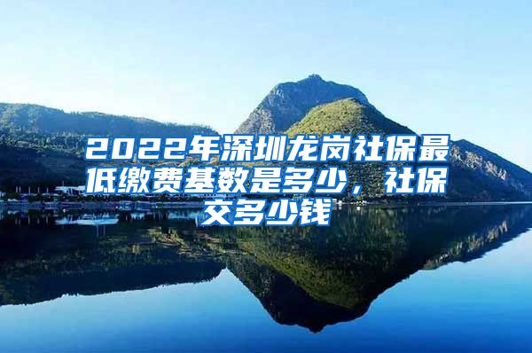 2022年深圳龙岗社保最低缴费基数是多少，社保交多少钱