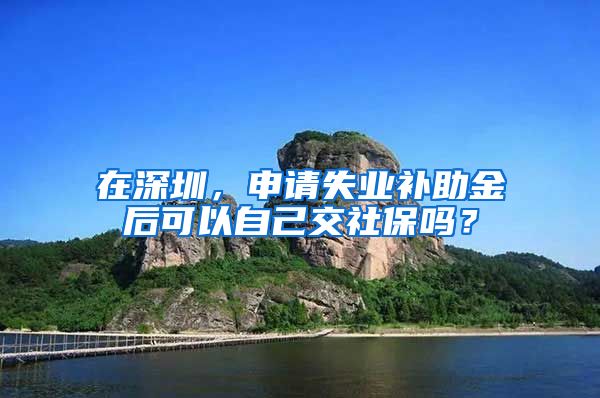 在深圳，申请失业补助金后可以自己交社保吗？