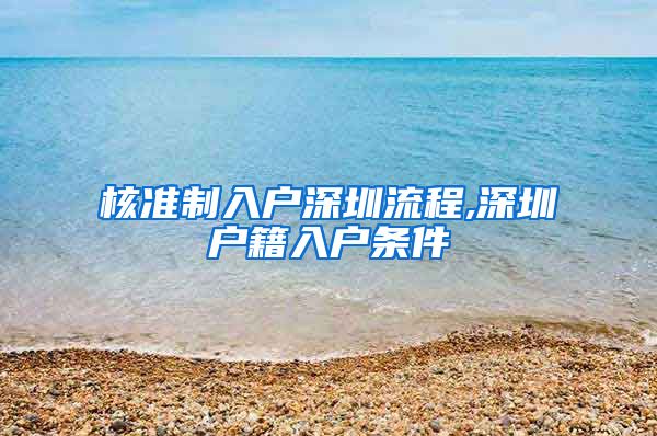 核准制入户深圳流程,深圳户籍入户条件