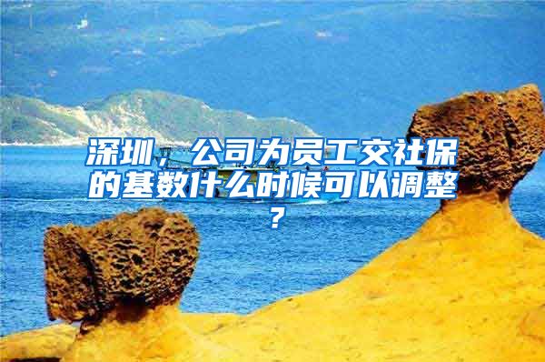 深圳，公司为员工交社保的基数什么时候可以调整？