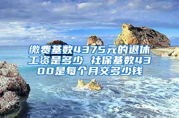 缴费基数4375元的退休工资是多少 社保基数4300是每个月交多少钱