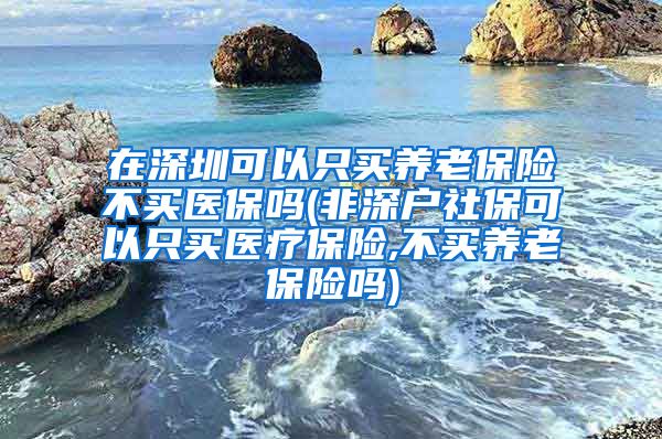 在深圳可以只买养老保险不买医保吗(非深户社保可以只买医疗保险,不买养老保险吗)