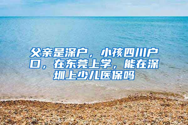 父亲是深户，小孩四川户口，在东莞上学，能在深圳上少儿医保吗