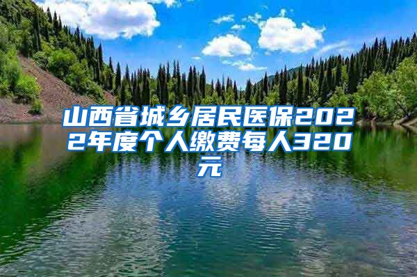 山西省城乡居民医保2022年度个人缴费每人320元