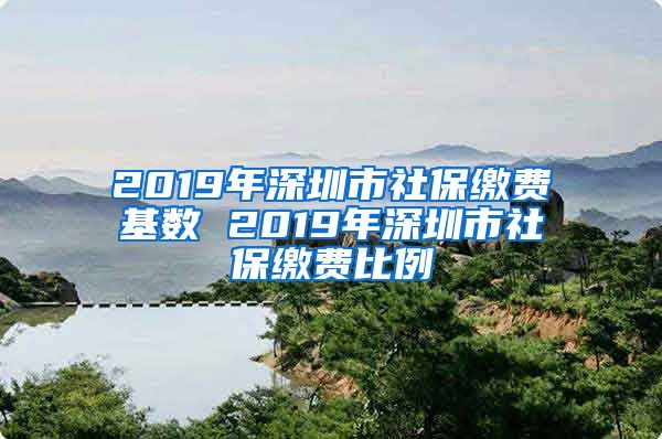 2019年深圳市社保缴费基数 2019年深圳市社保缴费比例