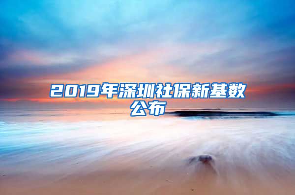 2019年深圳社保新基数公布