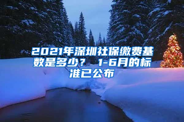 2021年深圳社保缴费基数是多少？ 1-6月的标准已公布