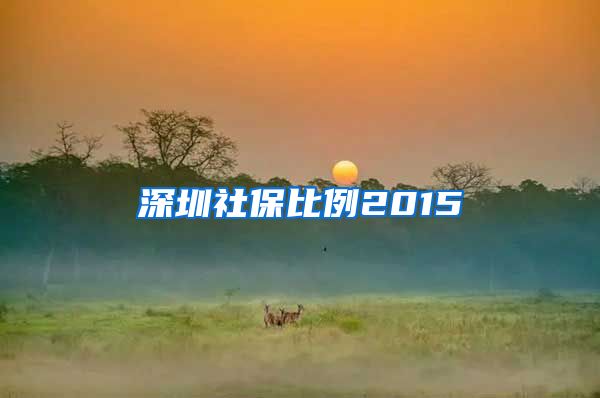 深圳社保比例2015