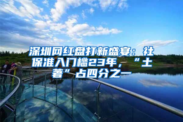 深圳网红盘打新盛宴：社保准入门槛23年，“土著”占四分之一