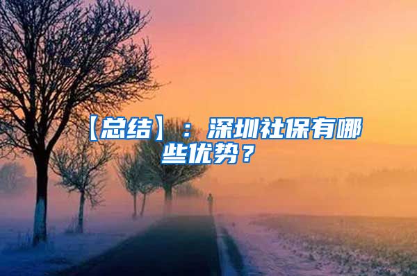 【总结】：深圳社保有哪些优势？