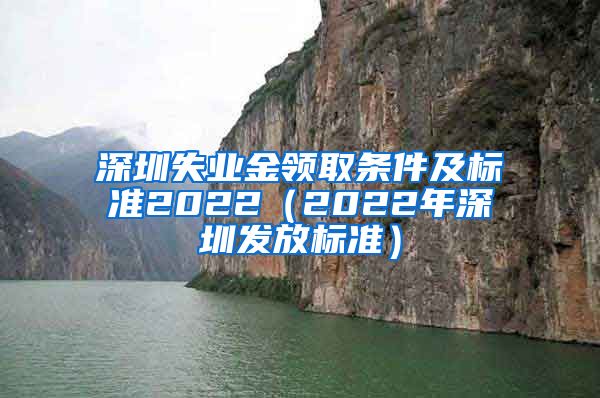 深圳失业金领取条件及标准2022（2022年深圳发放标准）