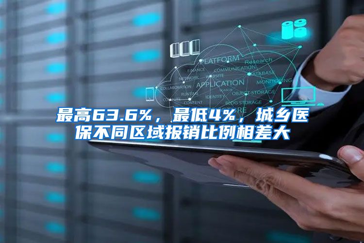 最高63.6%，最低4%，城乡医保不同区域报销比例相差大