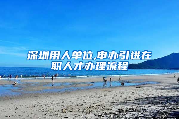 深圳用人单位,申办引进在职人才办理流程