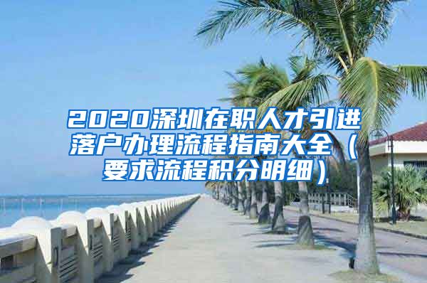 2020深圳在职人才引进落户办理流程指南大全（要求流程积分明细）